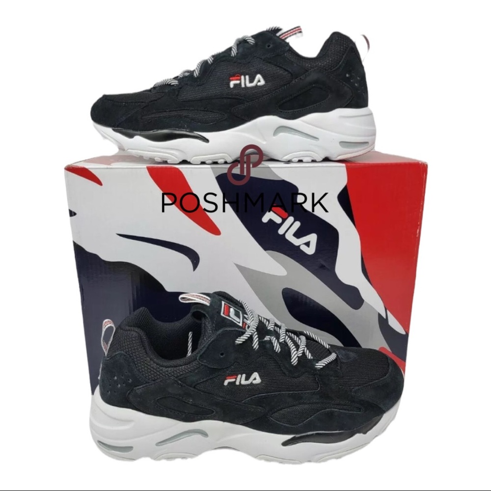 Fila Ray Tracer Shoes Black Red 1RM00642-014